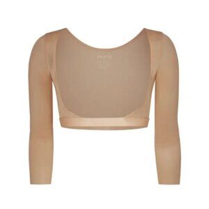 SKIMS Arm Shaper Womens Small Clay Barely There Shapewear Open Bust Front NWT